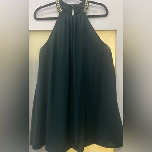 One Clothing Fit & Flare Dress Women M Jeweled Neck Halter Sleeveless